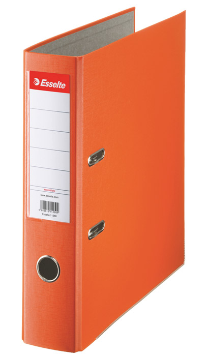 Реєстратор 7,5см. А4 (PP), Econom, помаранч. Esselte - фото 2