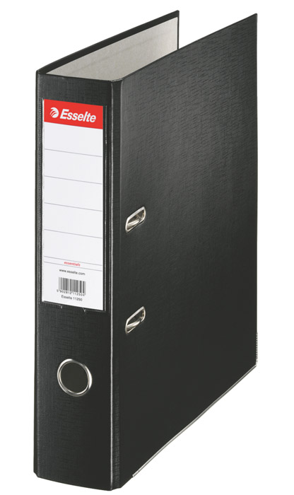 Регистратор 7,5см. А4 (PP), Econom, черн. Esselte - фото 2