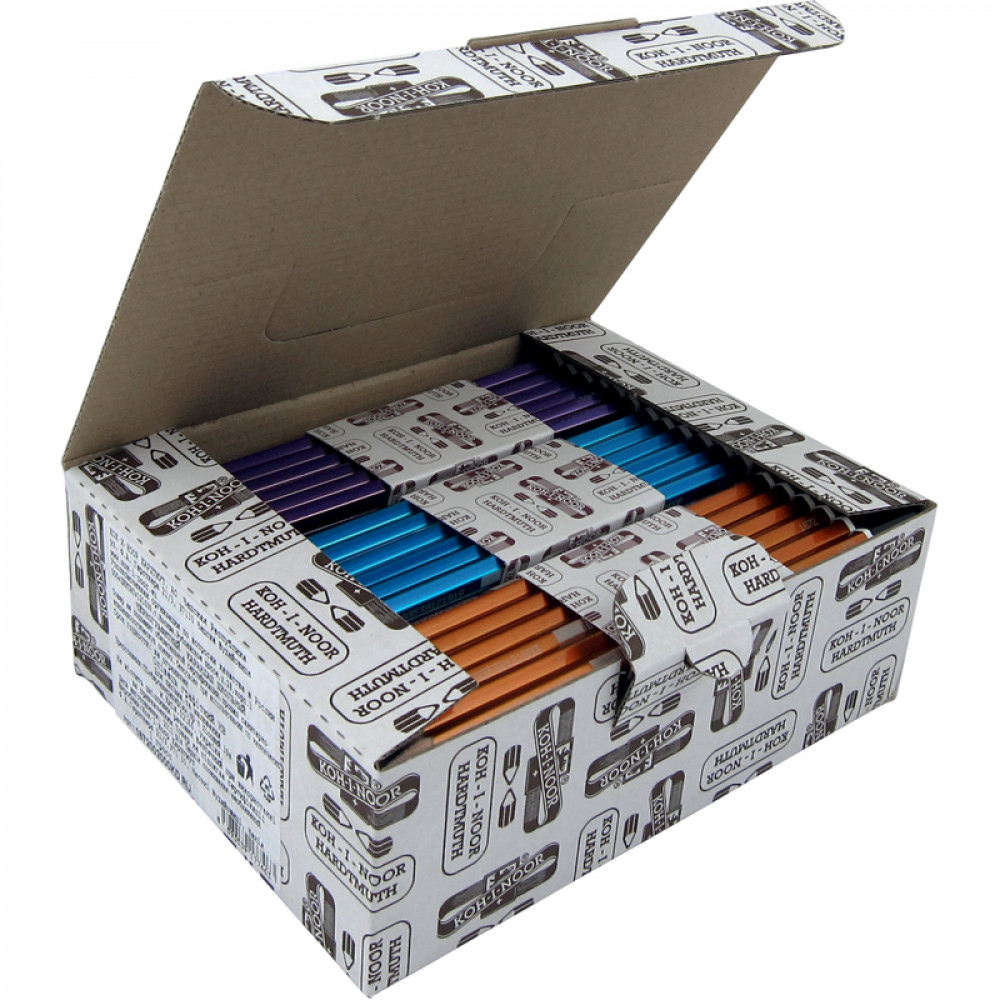 Олівець простий графітний без гумки HB Scala, шестигранний Koh-i-noor - фото 4