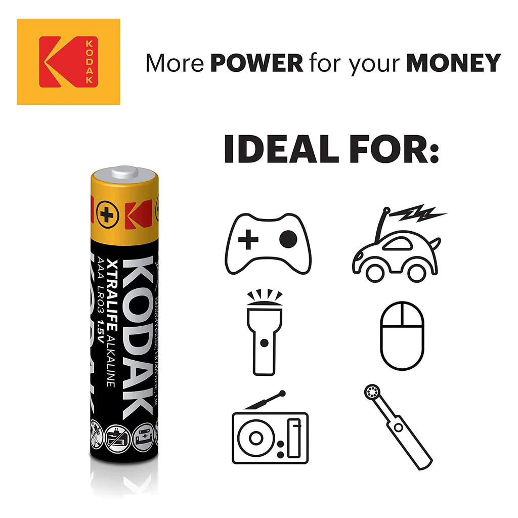 Батарейка LR6 XTRALIFE, 4шт./уп. Kodak - фото 3