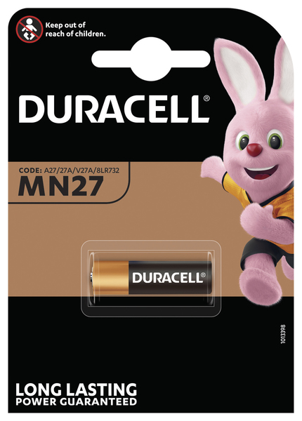 Батарейка MN27 (А27) 12V Duracell - фото 1
