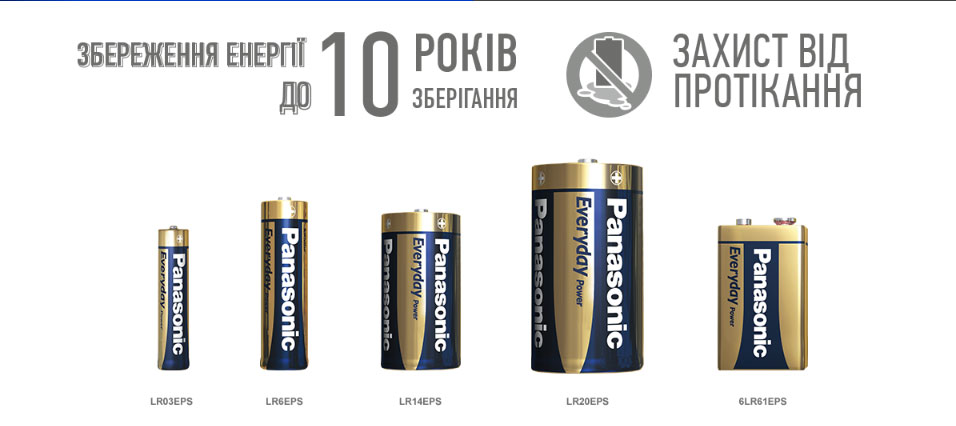 Батарейка LR6 (AA) Everyday Power, 6шт./уп. Panasonic - фото 3