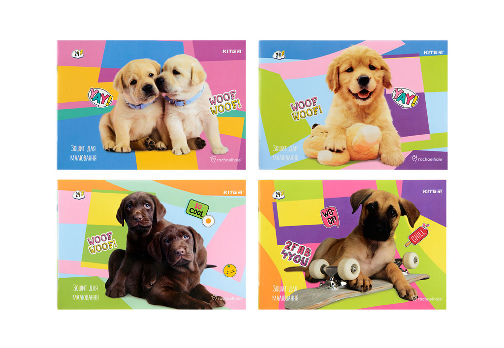 Тетрадь для рисования (альбом) 24л., скоба, 100г/м2 Kite - фото 1