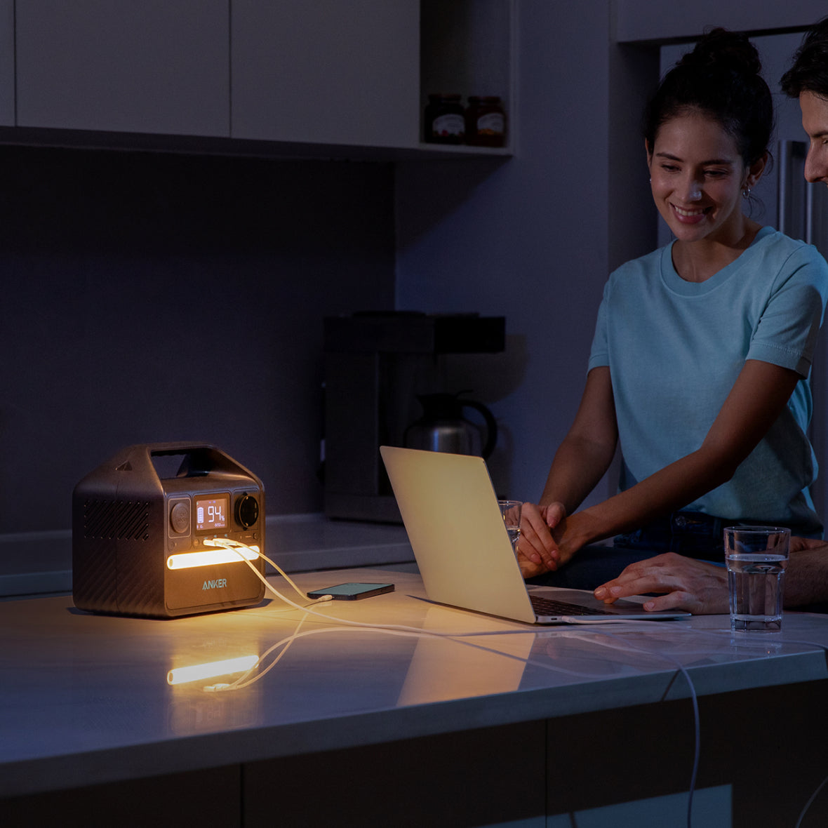 Зарядна станція ANKER 521 PowerHouse-256Wh/AC-200W/USB-C-60W/2xUSB/1xCar/MPPT LiFePo (A1720311) ANKER - фото 8