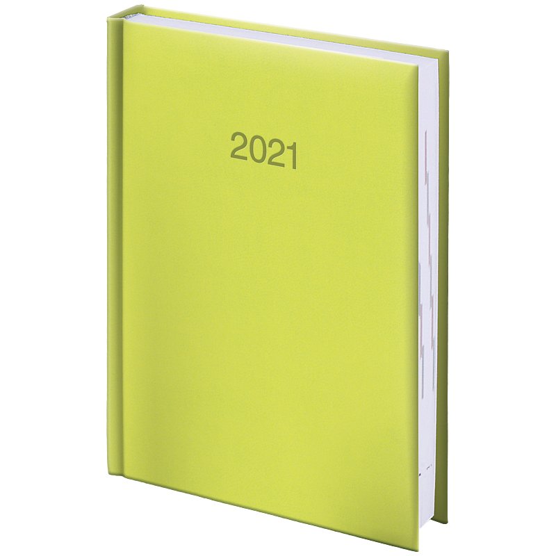 Ежедневник датированный карманный 2021 Torino, слепое тиснение, салат. Brunnen - фото 2