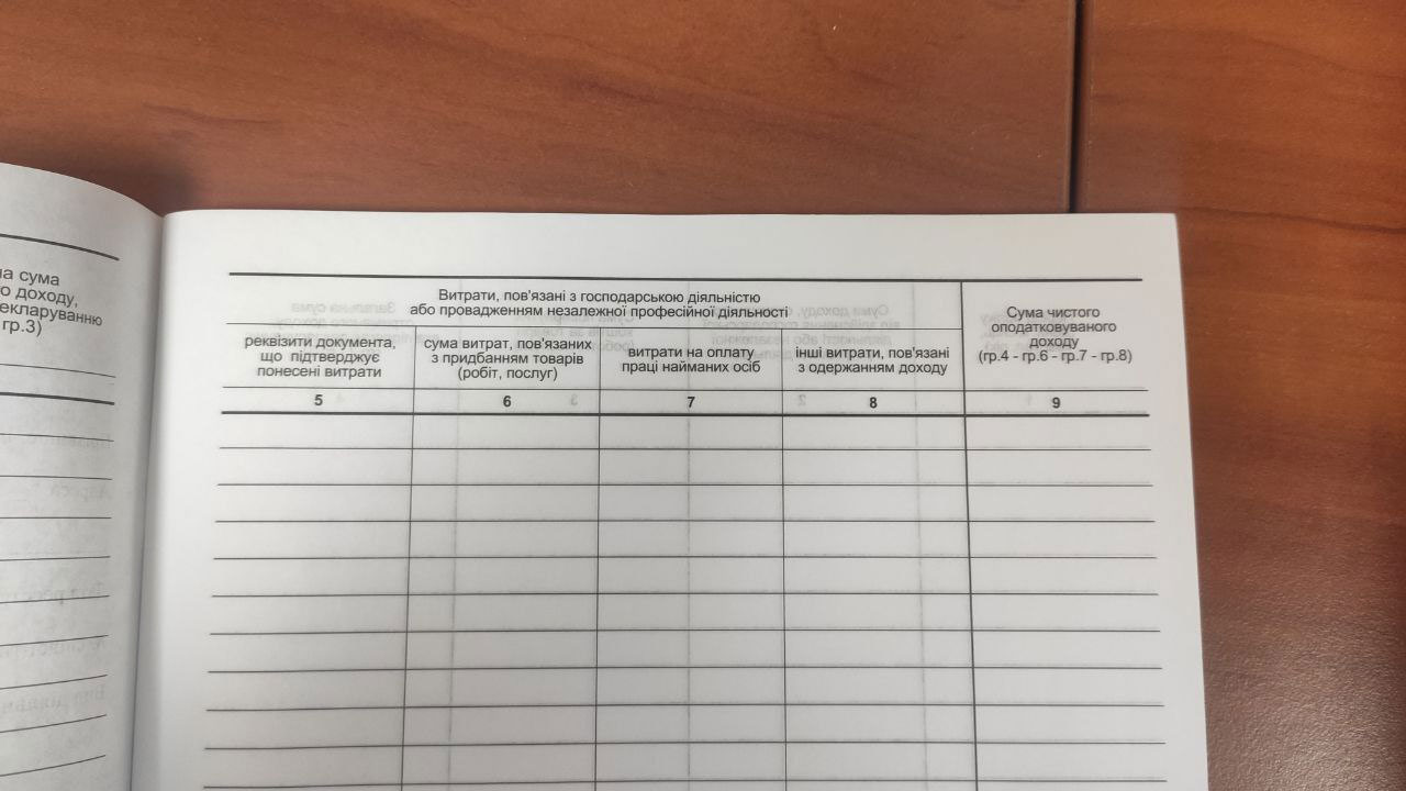 Книга обліку доходів ФОН, які не обрали спрощену систему оподаткування А4, 48арк., офсет Україна - фото 4