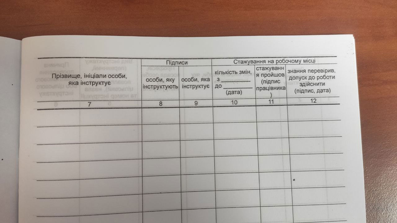 Журнал регистрации инструктажей по охране труда А4, 48л. Приложение №9, офсет Украина - фото 3