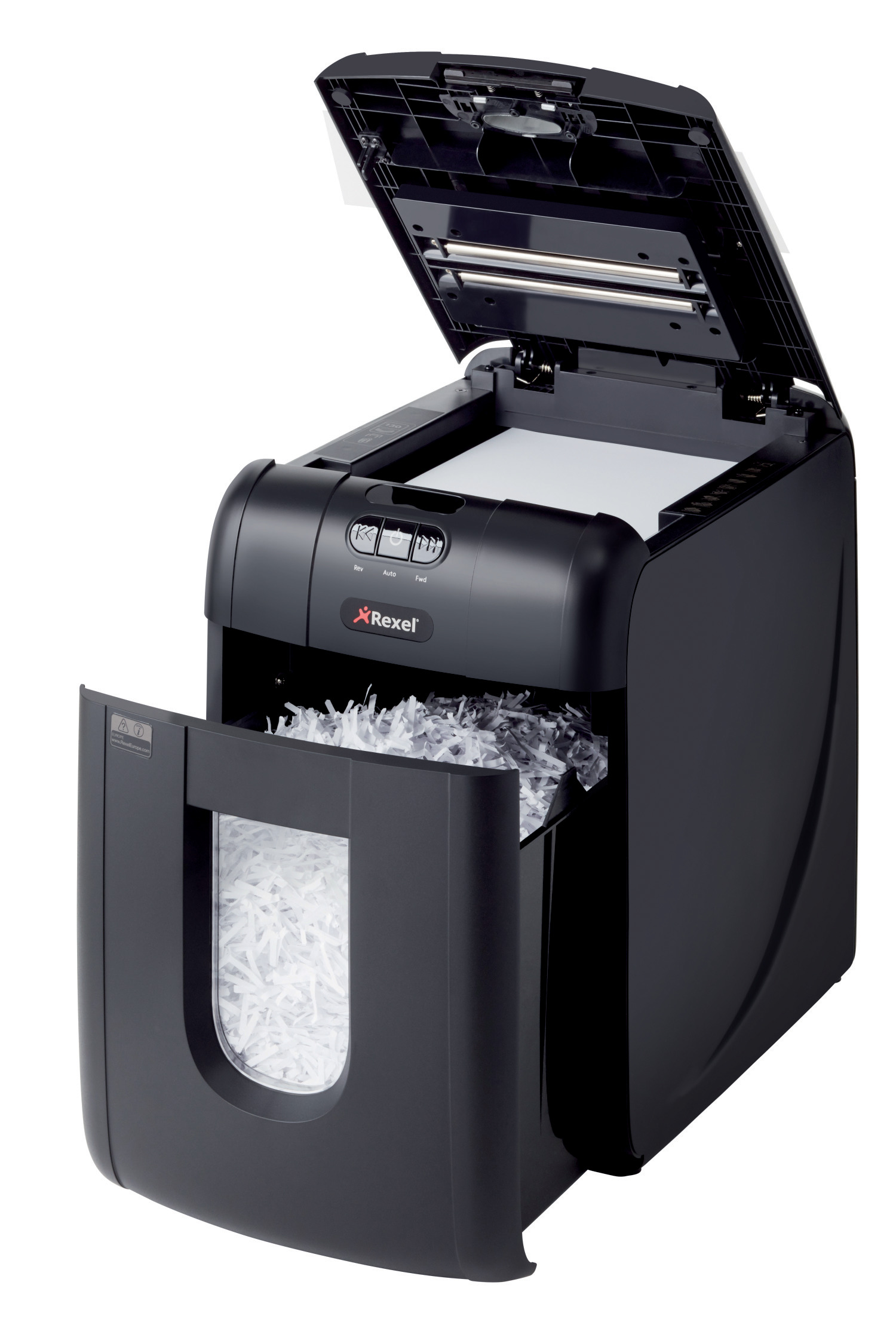 Уничтожитель документов Auto+130X. P4 6лист.,перекрестная резка, корзина 26л Rexel - фото 2