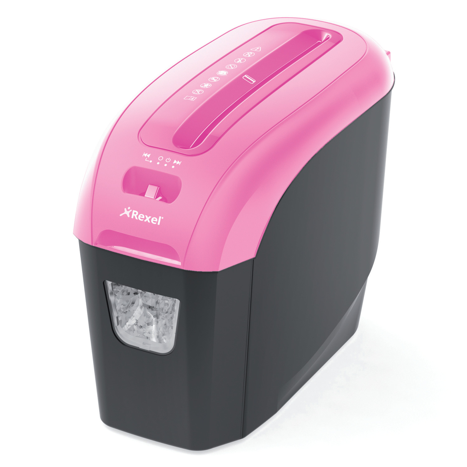 Знищувач документів Joy-Pretty Pink EU P4 6лист., перехресне різання, корзина 7,5л, рожев. Rexel - фото 1