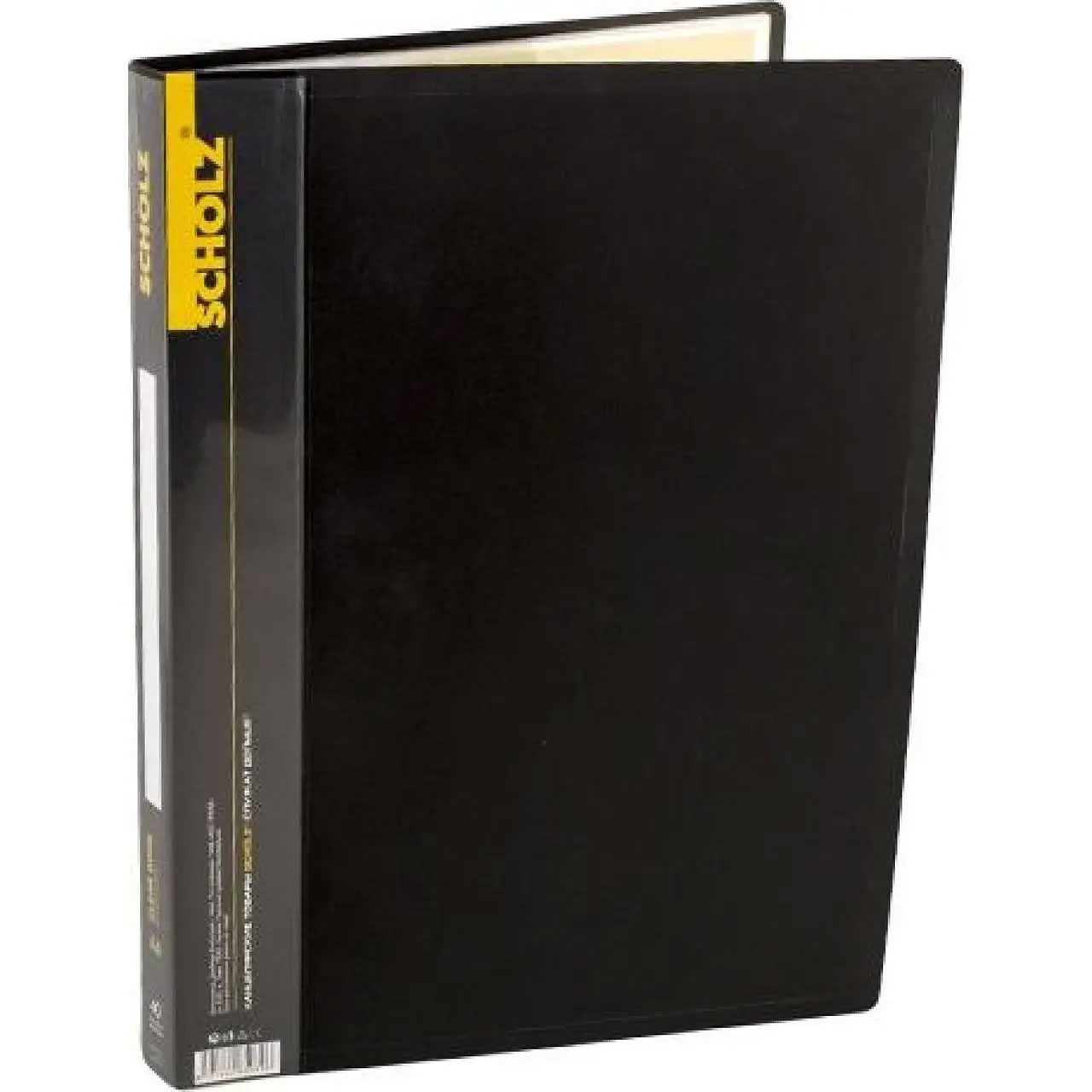Папка на 10 файлів, пластик, товщина 600мкм., чорн. Scholz - фото 3
