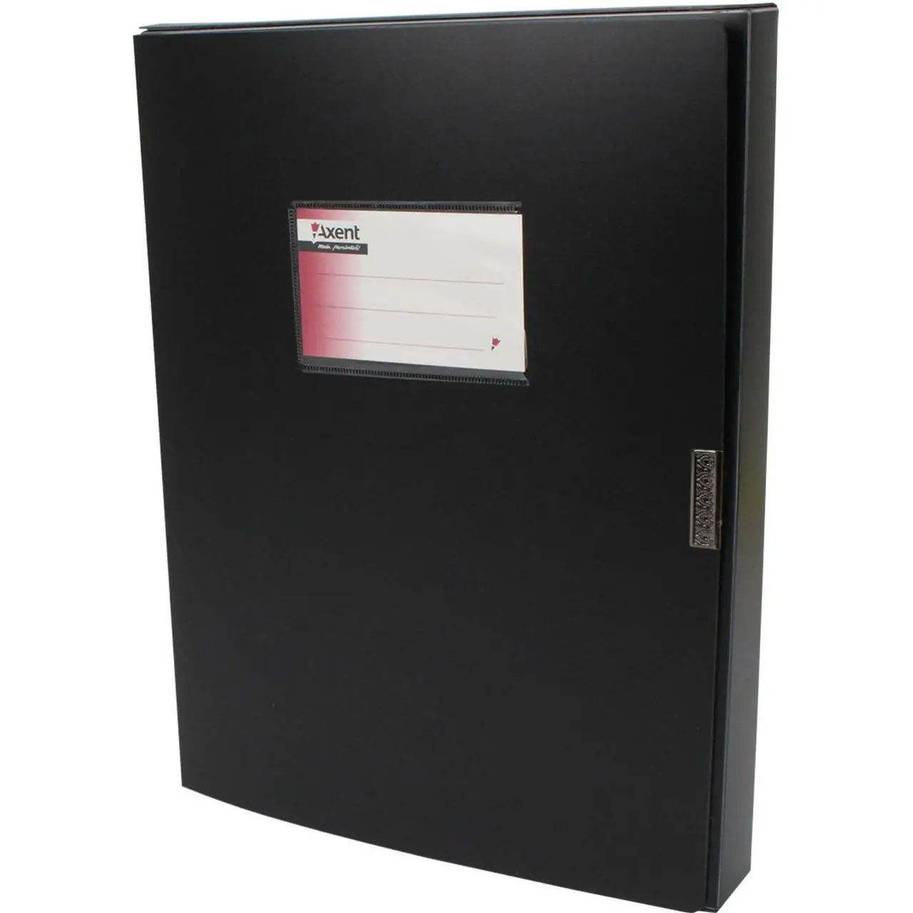 Папка-бокс на липучке А4, 36мм., черн. Axent - фото 4