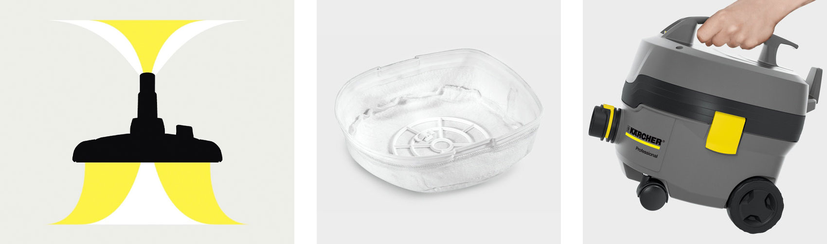 Пылесос профессиональный для сухой уборки T 7/1 Classic Kaercher - фото 2