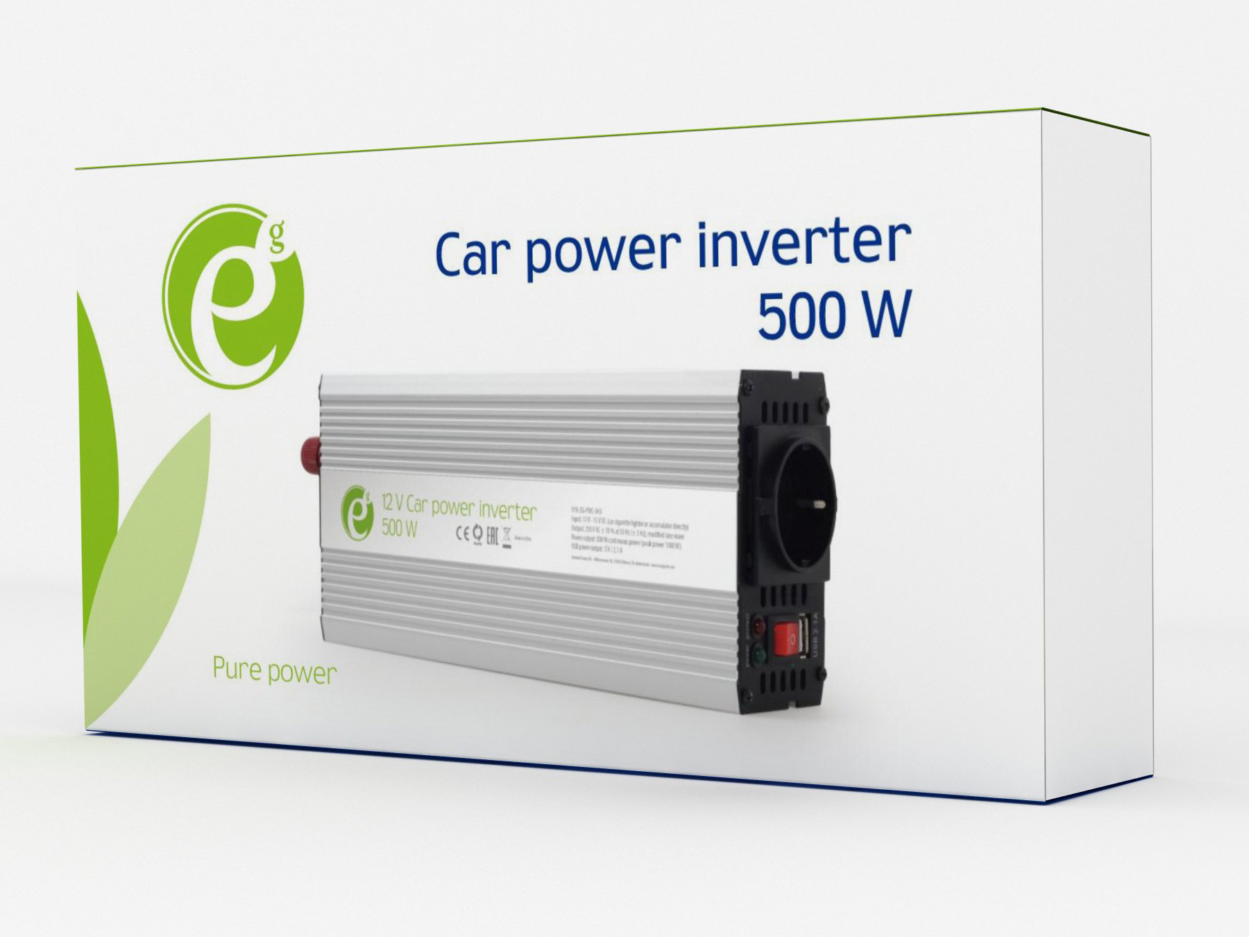 Автомобільний інвертор 12V/220V 500 ВТ ENERGENIE (EG-PWC-043) Energenie - фото 6
