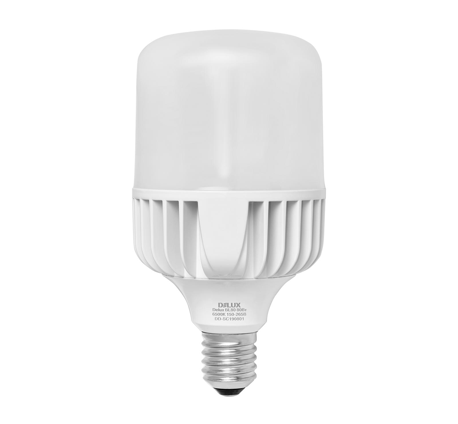 Лампа светодиодная LED Е40 BL80 80Вт. 6500К DeLux - фото 2