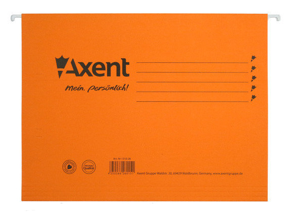 Файл подвесной, 6шт./уп., картон., оранж. Axent - фото 1