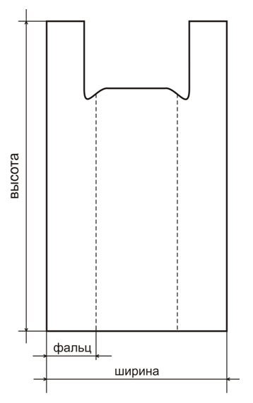 Пакет-майка 30+14*50см., 200шт./уп. Украина - фото 1