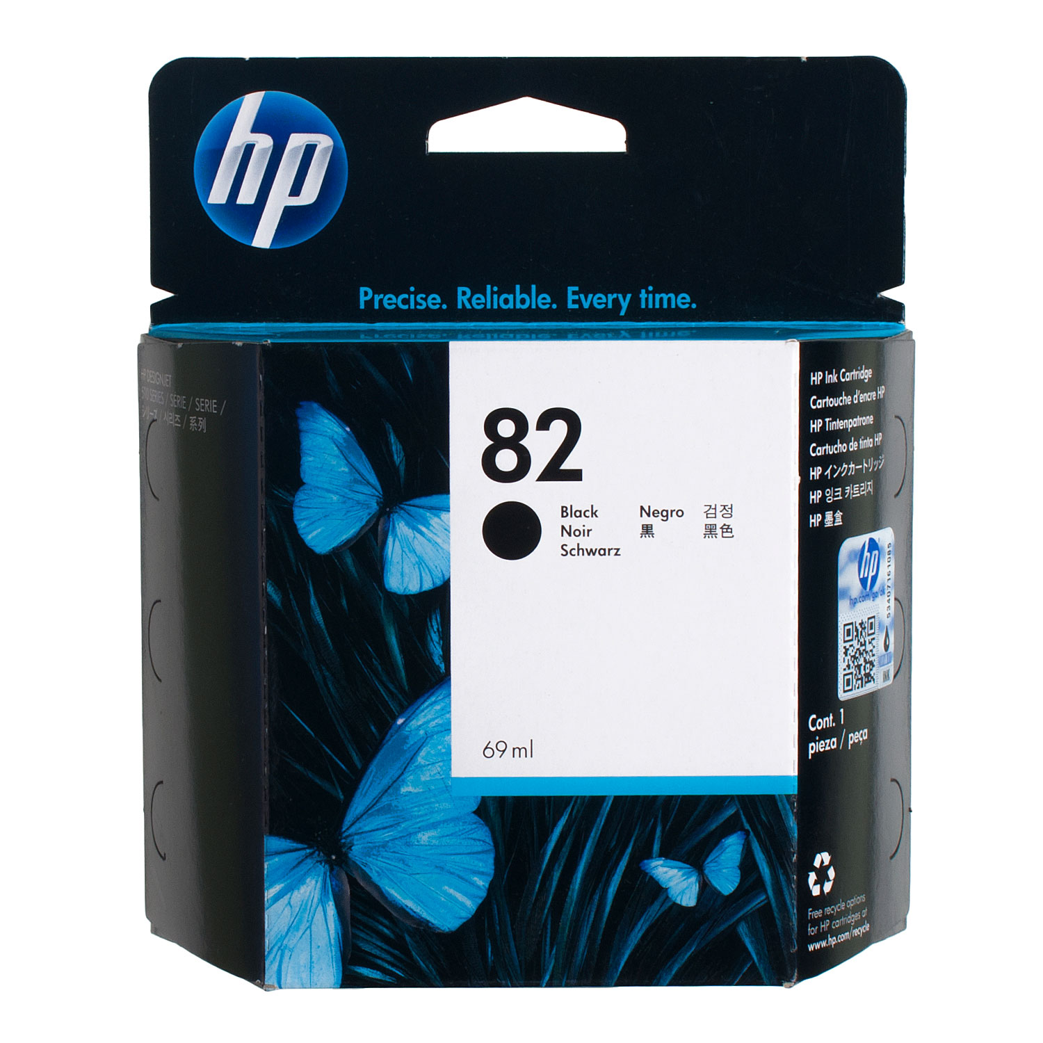 Картридж для струйных устройств HP DesignJet 510 №82 (CH565A), черн. оригинальный HP - фото 4