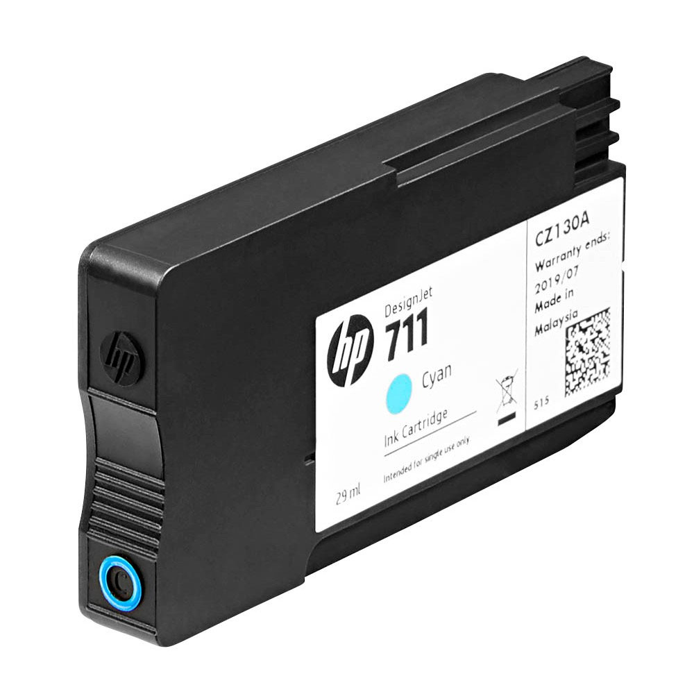 Картридж для струйных устройств HP DesignJet T120/T520, HP 711 (CZ130A), Cyan ориг. HP - фото 1
