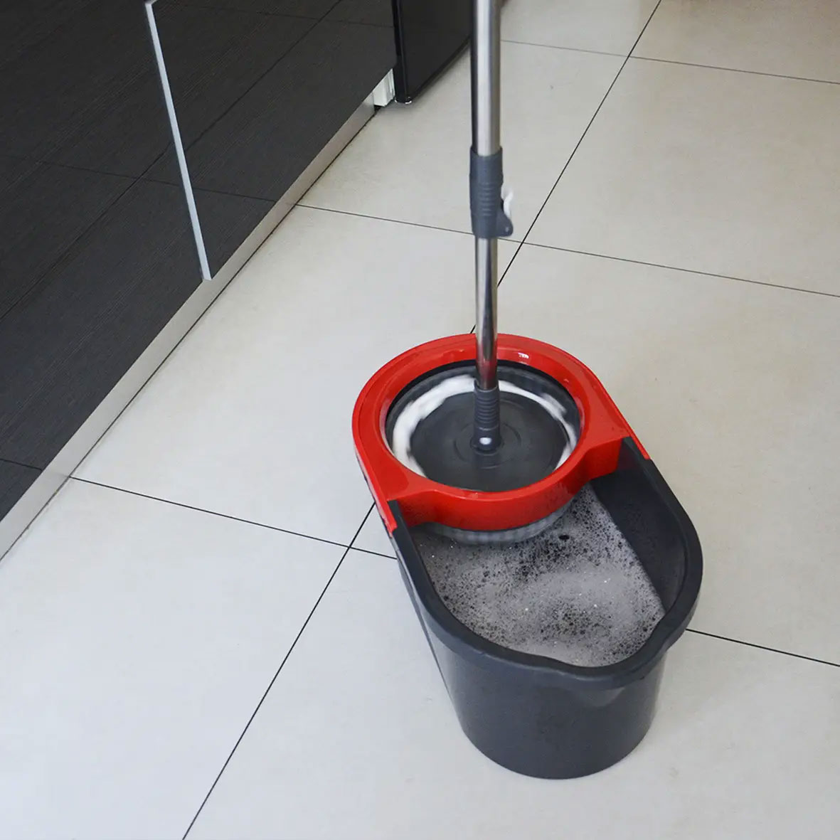 Набор для уборки LODOS.  Швабра и ведро с системой самоотжима, ассорт. Zambak Plastik - фото 1