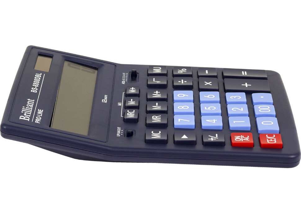 Калькулятор бухгалтерский BS-8888DBL, 12 разрядов, 155х205х35мм., син. Brilliant - фото 2