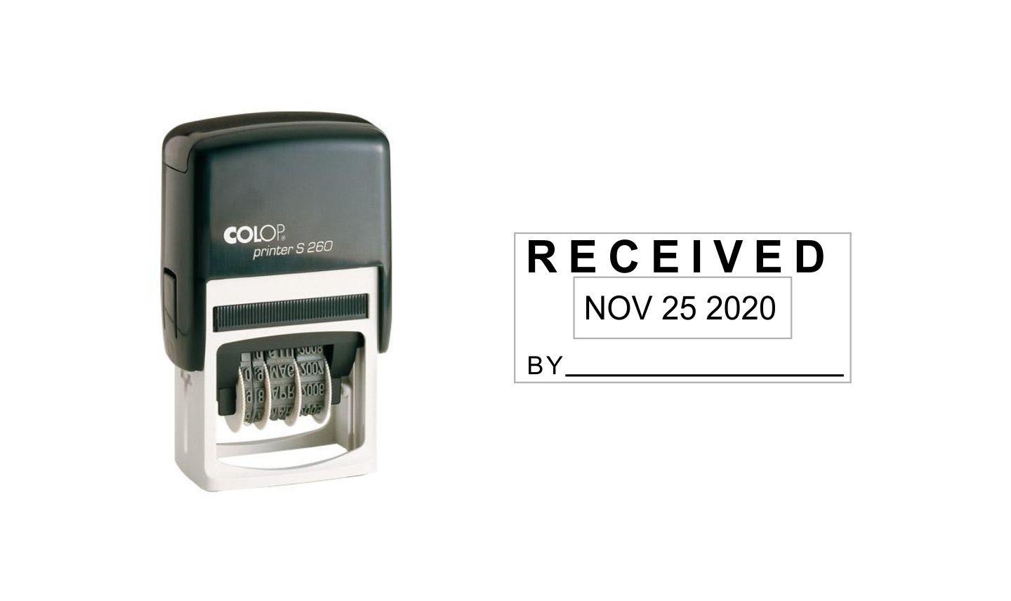 Датер з вільним полем 45*25мм., пластик Colop - фото 1