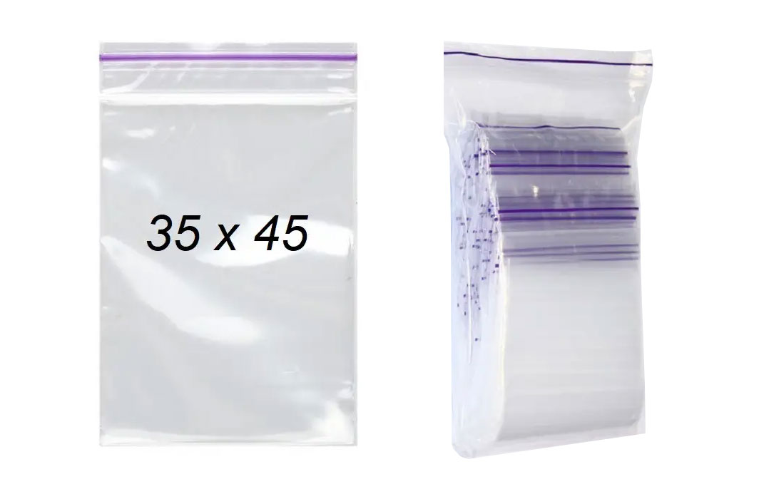 Пакет со струнным замком 3,5*4,5см., 100шт./уп. Украина - фото 1