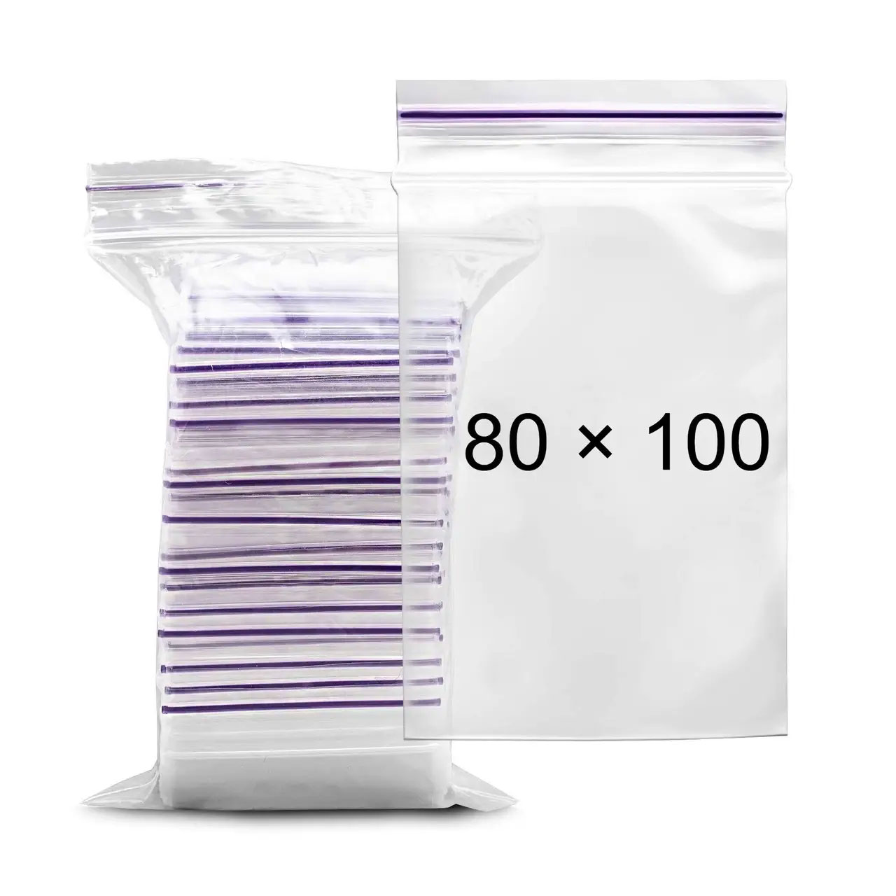 Пакет струнний замок 8*10см. 100шт/уп. Україна - фото 1