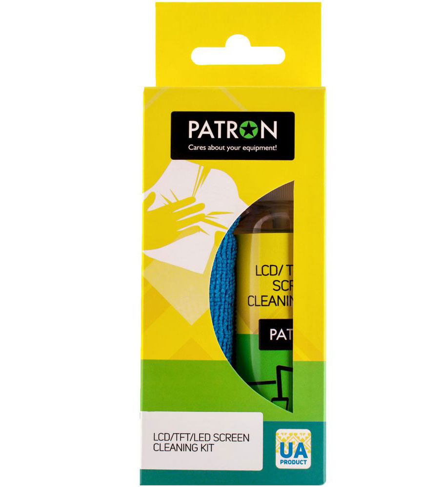 Чистяча рідина для моніторів TFT/PDA/LCD, 110мл. + мікрофібра (F3-017) Patron - фото 1
