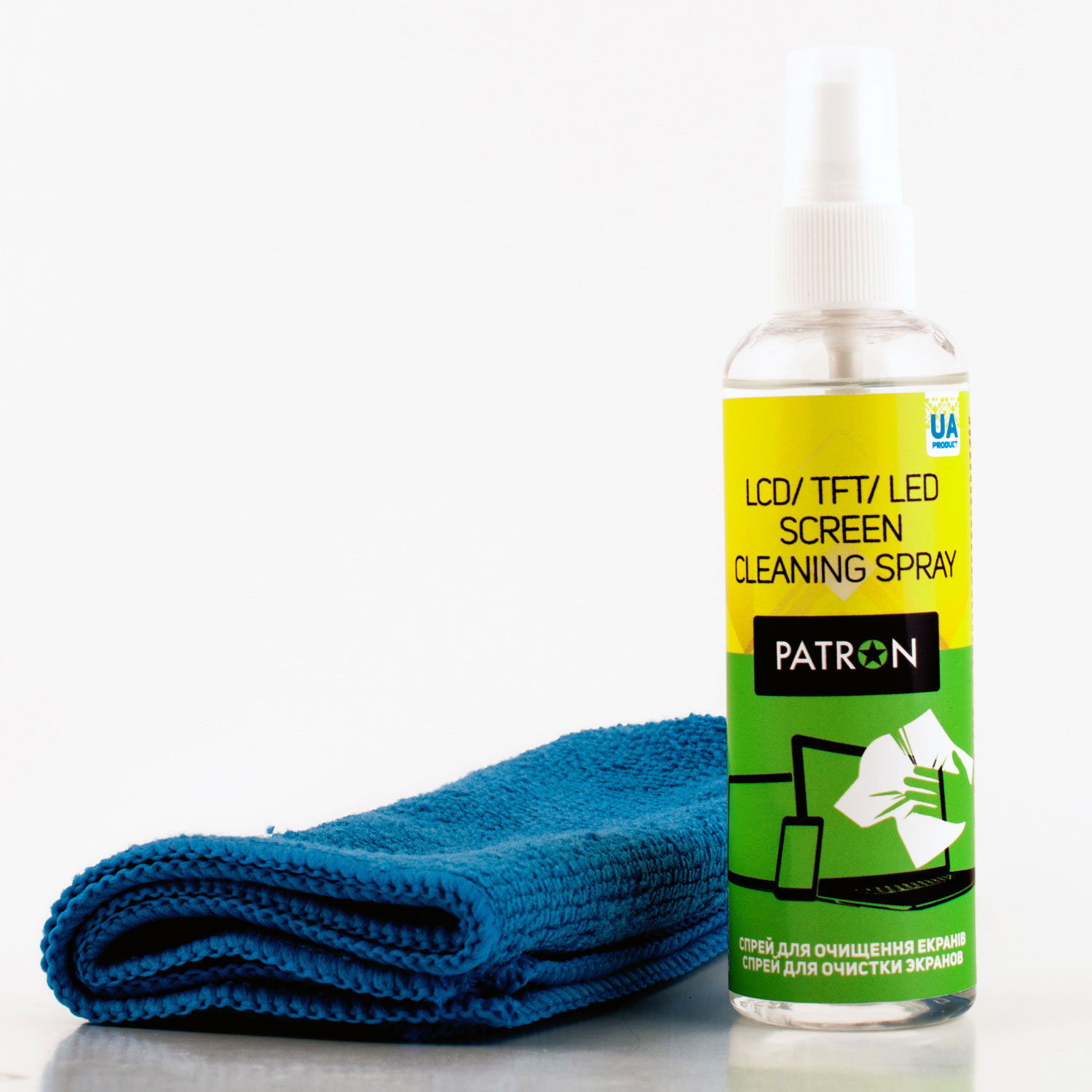 Чистяча рідина для моніторів TFT/PDA/LCD, 110мл. + мікрофібра (F3-017) Patron - фото 2
