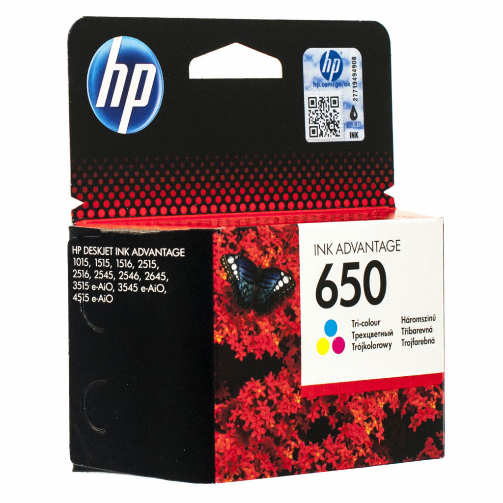 Картридж для струйных устройств HP DJ Ink Advantage 2515 №650 (CZ102AE), цвет. оригинальный HP - фото 1