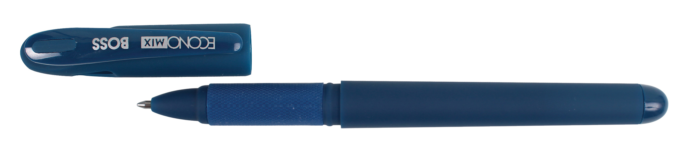 Гельова ручка Boss, корпус, син., ст., син. Economix - фото 1