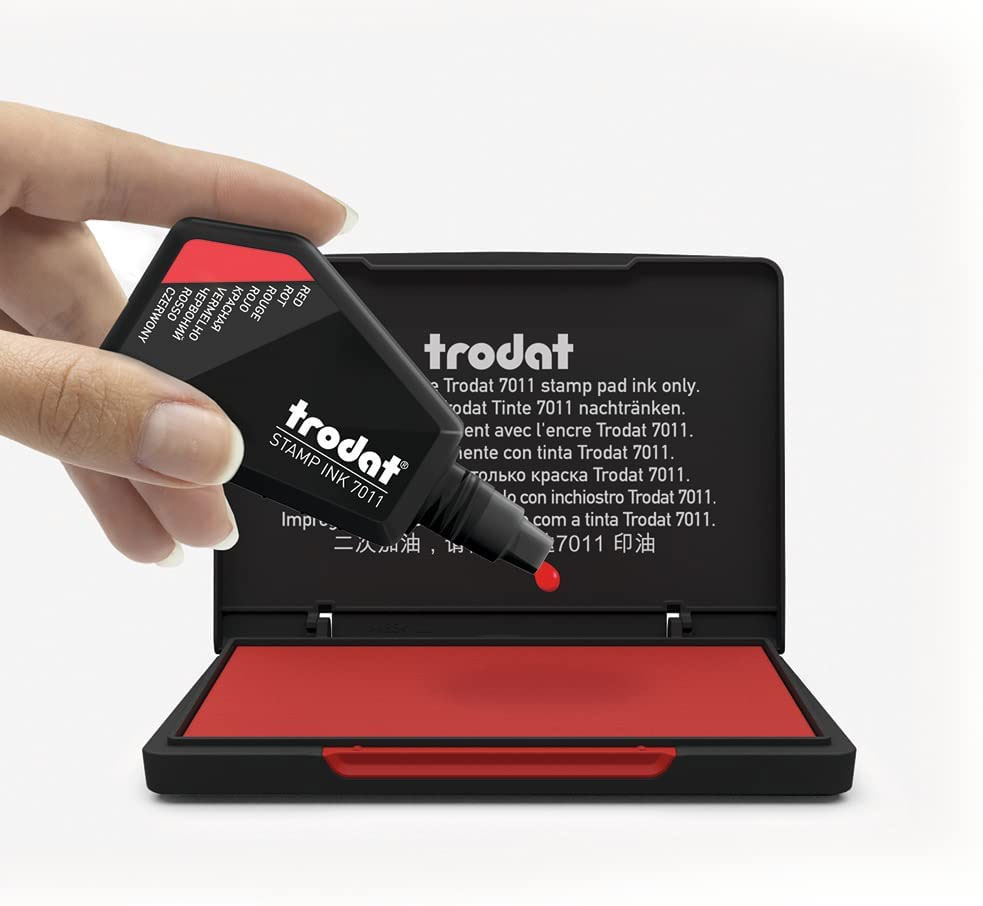 Фарба штемпельна 7011, 60мл., черв. Trodat - фото 1