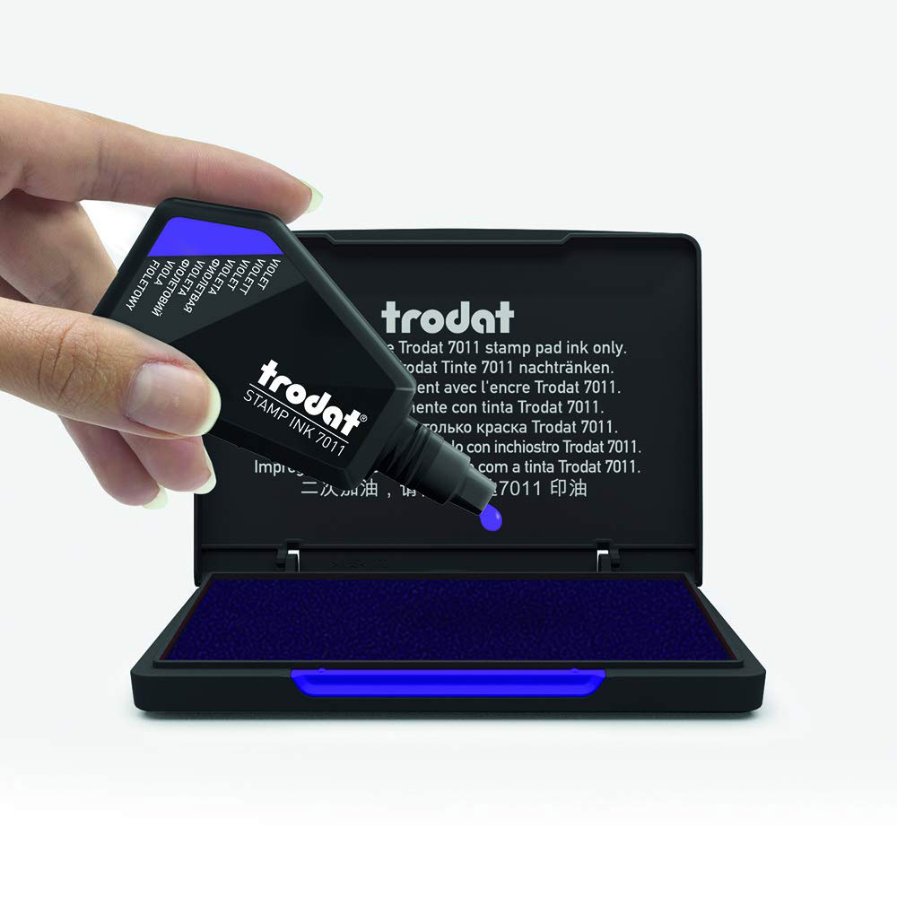 Краска штемпельная 7011, 60мл., фиолет. Trodat - фото 1