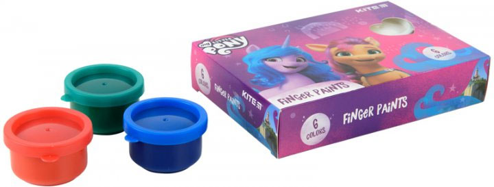 Краски для рисования пальцами 6цв. по 35мл. «My Little Pony» Kite - фото 2