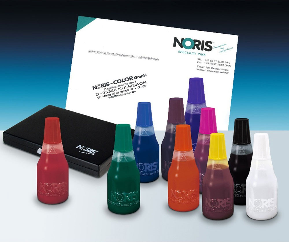 Штемпельна фарба для дерева та паперу на водній основі 110S, 250мл., біл. Noris - фото 1