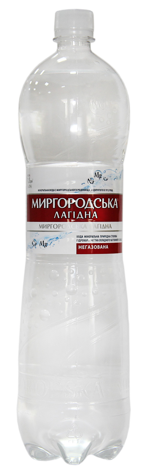Вода минеральная негазированная Лагидна 0,5л., 12шт./уп., пластиковая бутылка Миргородская - фото 1