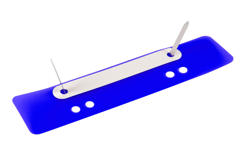 Швидкозшивач міні з перфорацією, (25шт/уп.), , син. BuroMax - фото 1