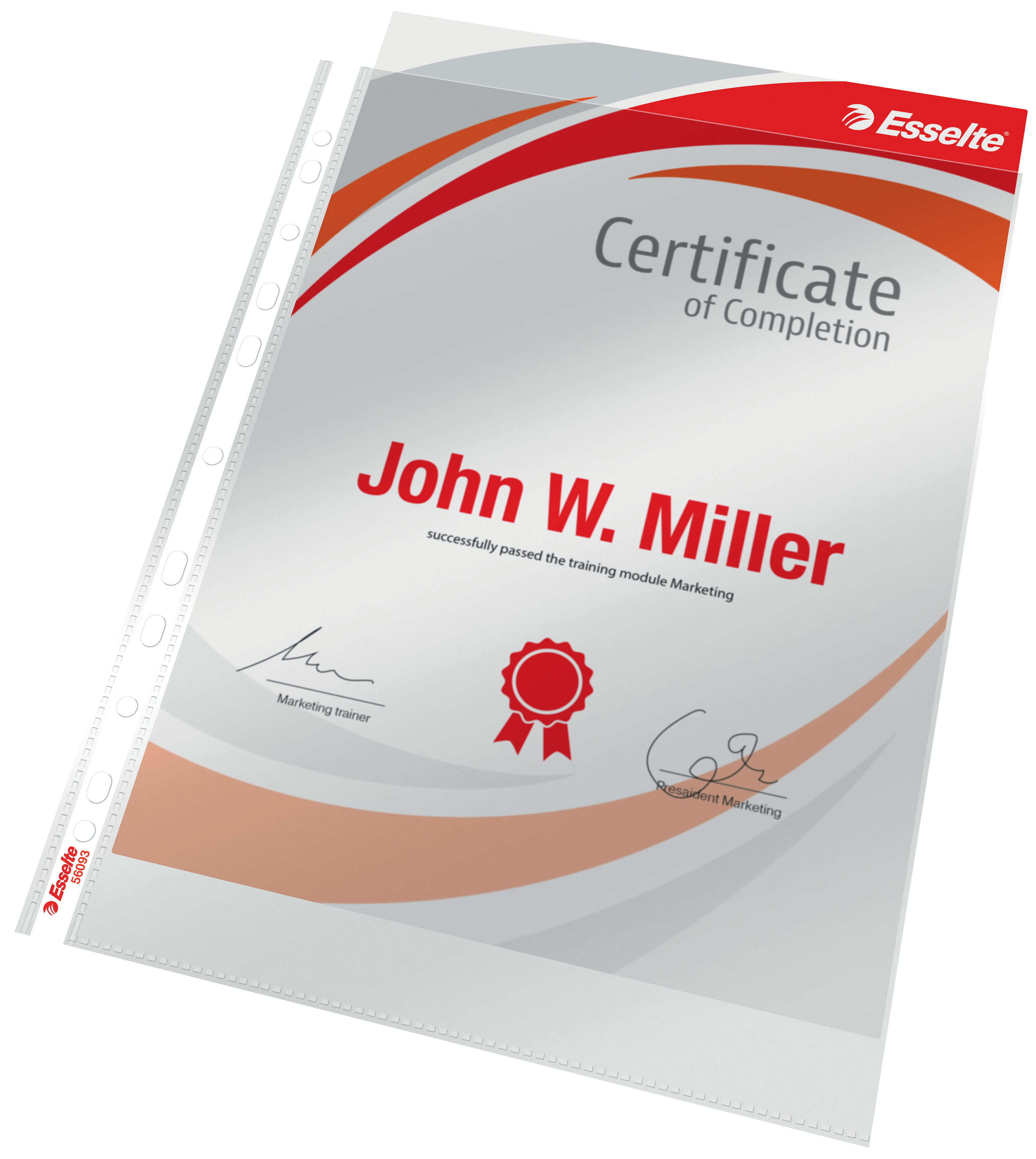 Файл Premium глянцевый А4, 105мкм., верхний разрез, 10шт./уп. Esselte - фото 2