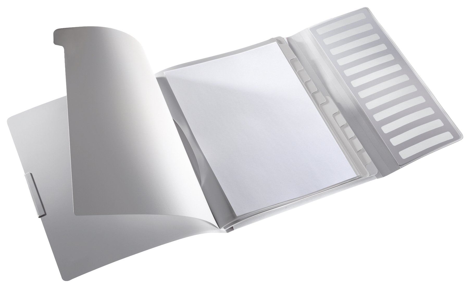 Папка картотека на 12 отделений Style А4, на резинках, с разделителями, арктический бел. LEITZ - фото 2