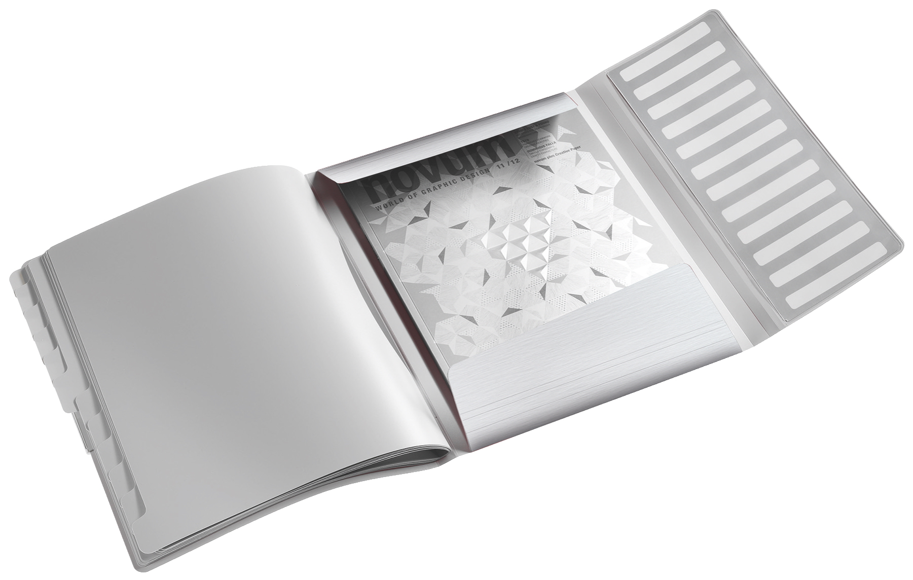 Папка картотека на 12 отделений Style А4, на резинках, с разделителями, арктический бел. LEITZ - фото 3