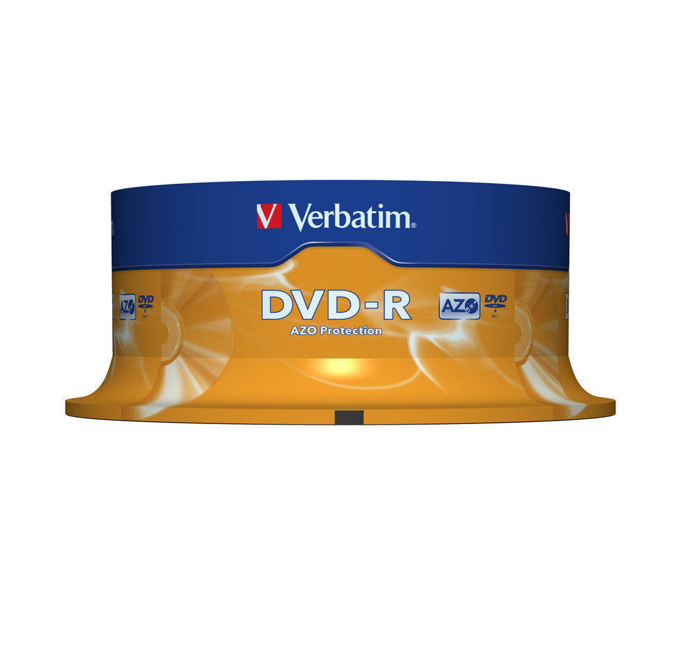Диск DVD-R 4.7 Gb/120min 16x 25шт/уп. Cake Box Verbatim - фото 3