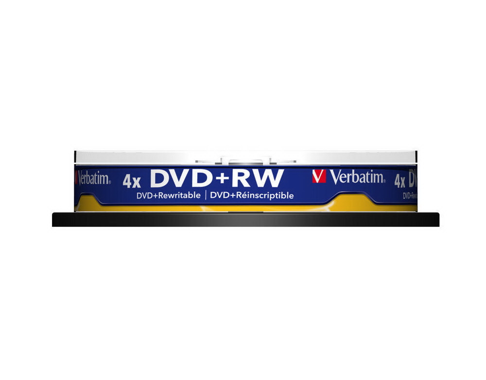 Диск DVD+RW 4,7Gb/120min 4x 10шт./уп. Cake Box Verbatim - фото 3