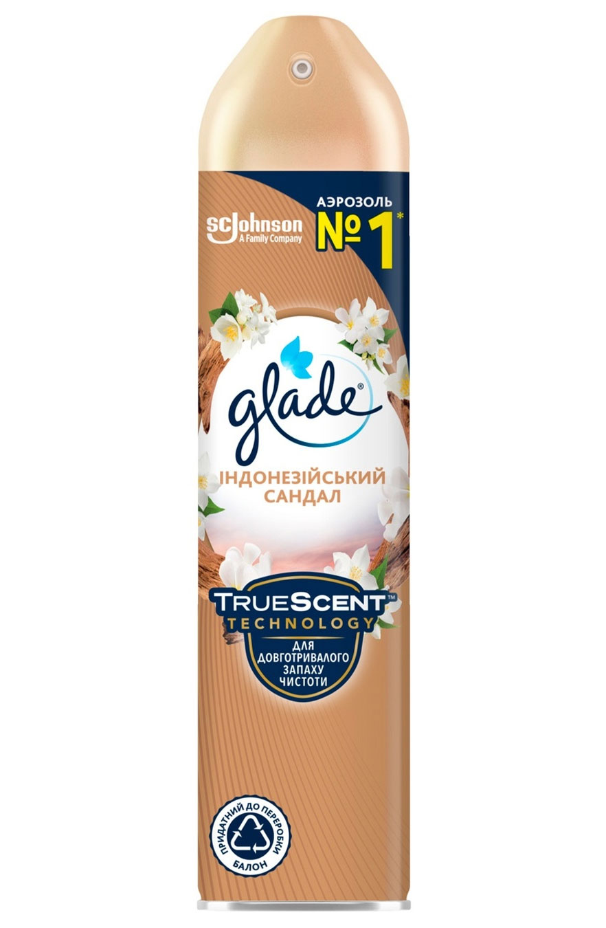 Освіжувач повітря аерозоль 300мл. Індонезійський сандал GLADE - фото 1