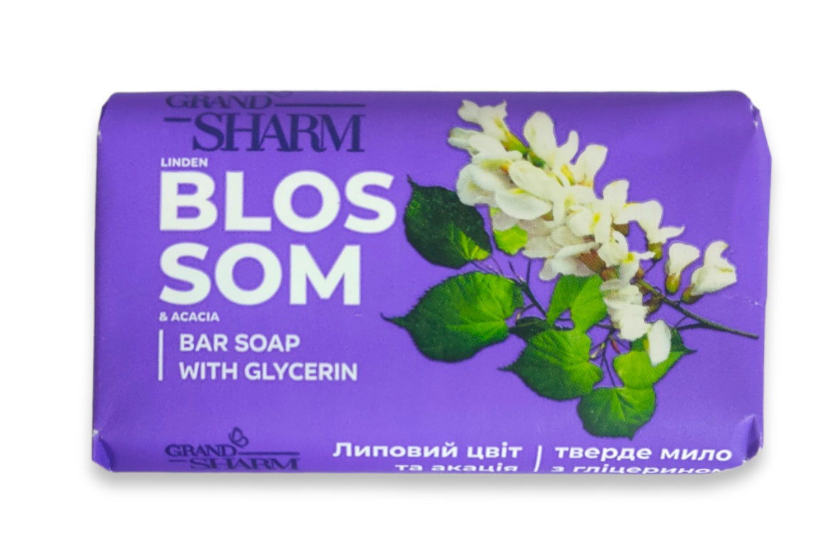 Мило, 70г., Grand Шарм, Липовий цвіт та Акація, в індивіуальній упаковці Шарм - фото 2