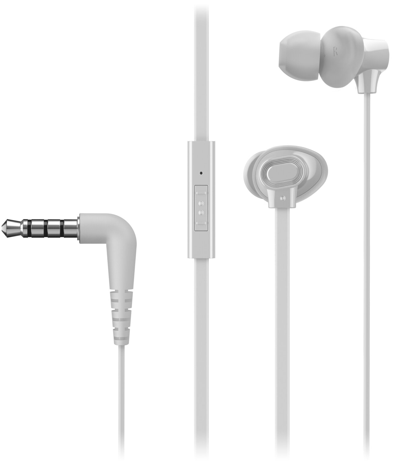 Навушники RP-TCM130GEW дротові з мікрофоном, біл. Panasonic - фото 2