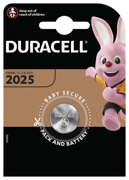 Cr2025 on sale battery duracell