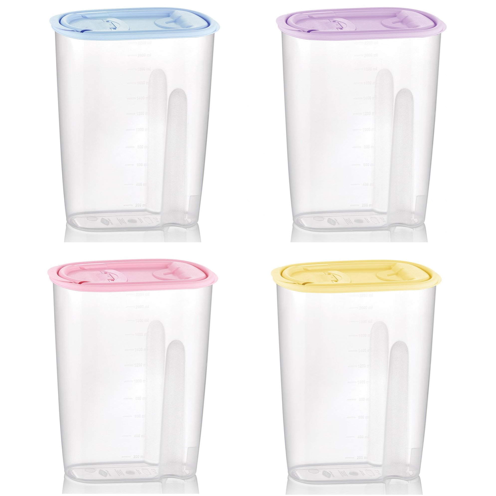 Контейнер пищевой для сыпучих продуктов DRY FOOD MIX, 2,2 литра, 20*9,5*23,5см. (BG-285), ассорт. BAGER - фото 1