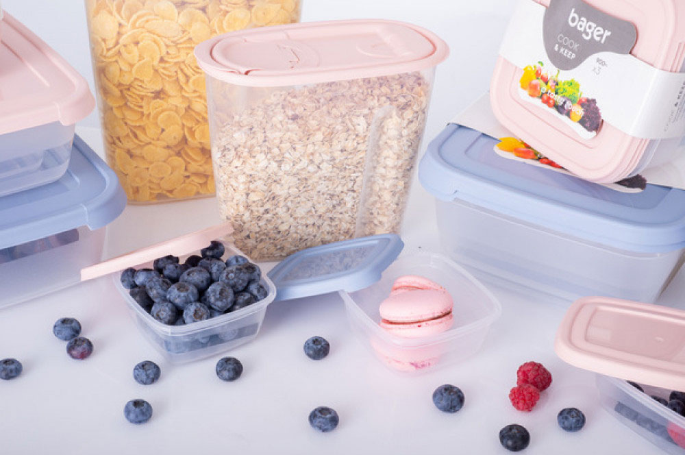 Контейнер пищевой для сыпучих продуктов DRY FOOD MIX, 2,2 литра, 20*9,5*23,5см. (BG-285), ассорт. BAGER - фото 4