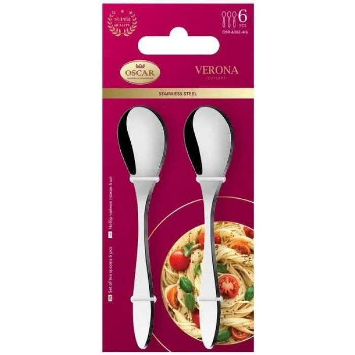 Ложка столова металева OSCAR Verona, 6шт./уп. Oscar - фото 1