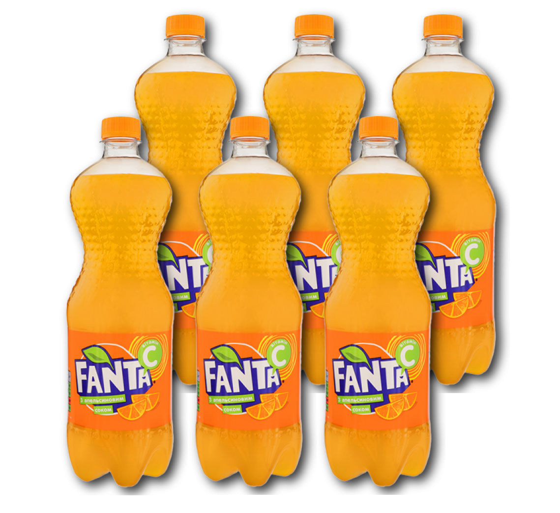 Напиток Фанта Апельсин, 1,25л., 6шт./уп., пластиковая бутылка Fanta - фото 1